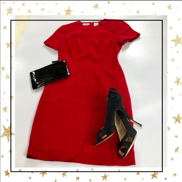 Liz Claiborne Dresses & Skirts - Liz Claiborne Red size 6 midi Dress